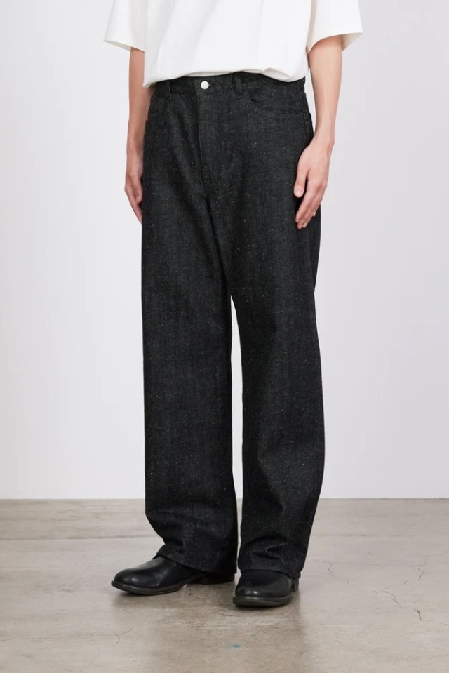 MARKAWARE KIMONO DENIM WIDE STRAIGHT DENIM