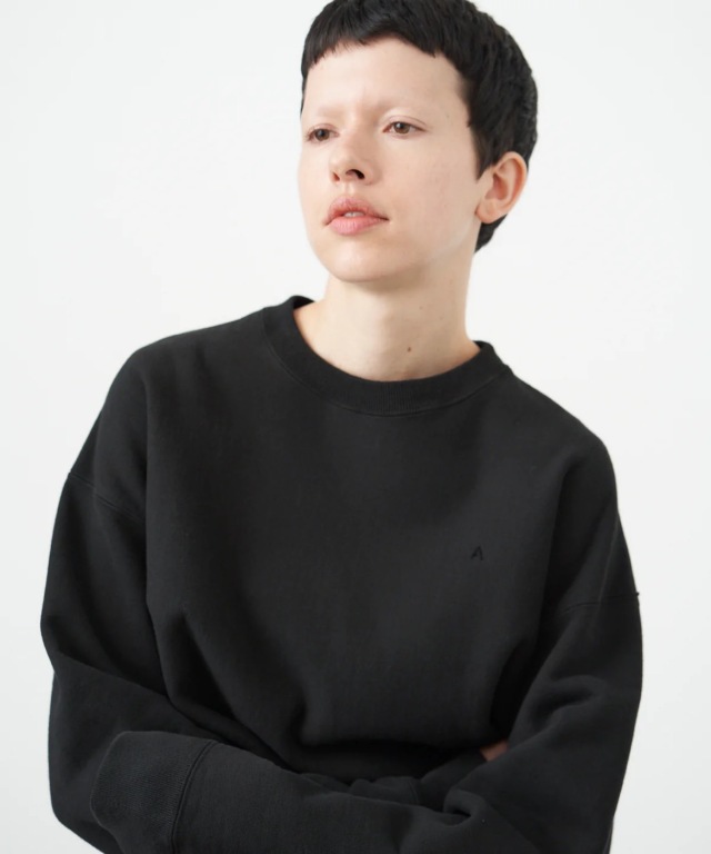 ATON エイトン GARMENT DYED URAKE | OVERSIZED PULLOVER