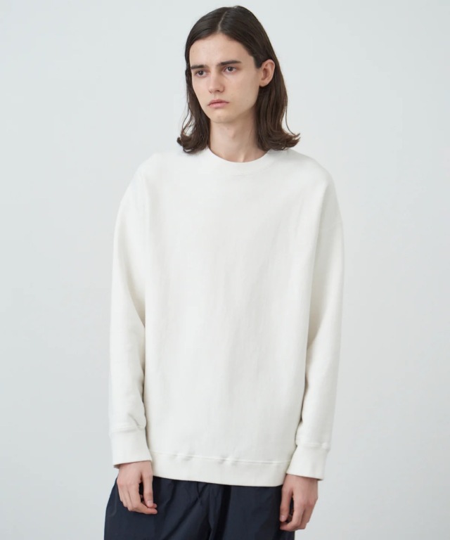 ATON エイトン GARMENT DYED URAKE | OVERSIZED PULLOVER