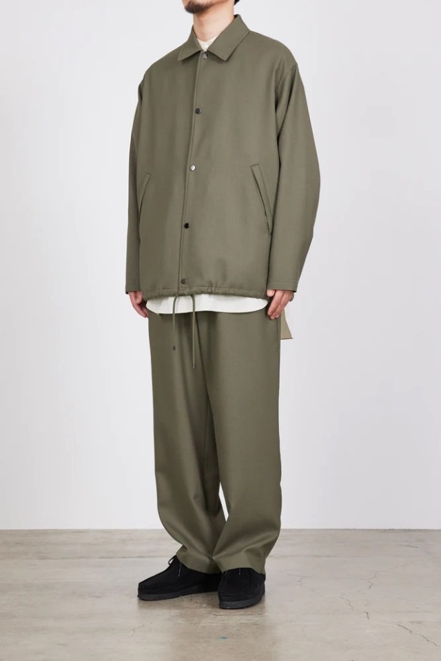 MARKAWARE ORGANIC WOOL HONEYCOMB COACH JACKET