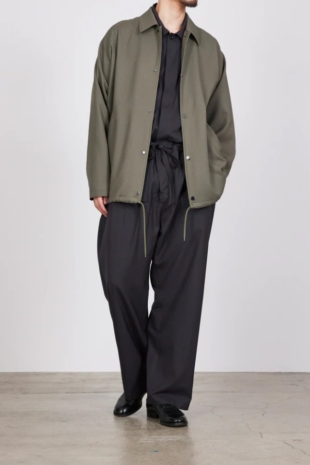 MARKAWARE ORGANIC WOOL HONEYCOMB COACH JACKET