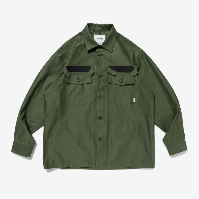 WTAPS ダブルタップス 2024SS CBW 01 / LS / COTTON. SATIN. IDENTITY