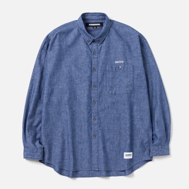NEIGHBORHOOD ] ネイバーフッド 24AW CHAMBRAY BD SHIRT LS 