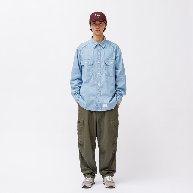 WTAPS ダブルタップス 2024 AW CB / LS / COTTON. CHAMBRAY