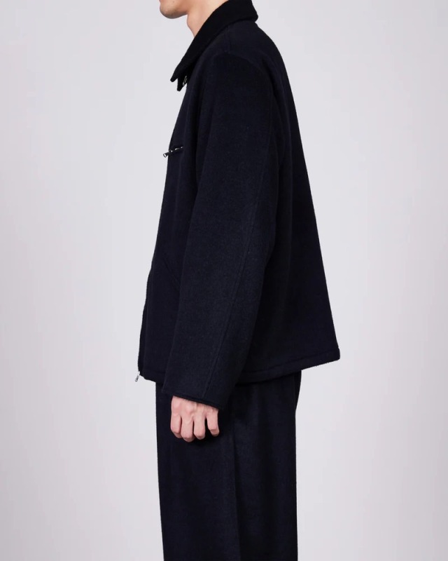 未使用 MARKA WORK JACKET ウール100％ ブラック 2 W.B JACKET LOOSE FIT - 2/60 WOOL FLANNEL - | marka(マーカ