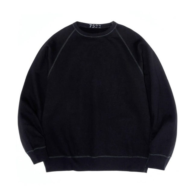 AVIREX7522 SWEAT SHIRTS "BLACK"