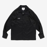 トップス wtaps WTAPS Men's 03 Logo Applique Pullover Track Top in Black WTAPS