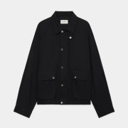 MARKAWARE Organic Cotton Voile Yarn Twill Short Field Blouson