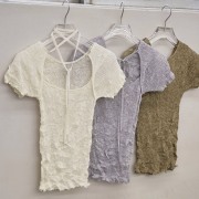todayful 2way Sheer Knittops オリーブ todayful 2way Sheer Knittops