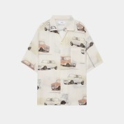 marka Cupro Silk Loan / Open Collar S/S Shirt