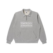 BlackEyePatch  BARBED WIRE LOGO KOBE TERRY HALF ZIP SWEAT