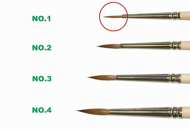 レッドマーテンブラシ No.1