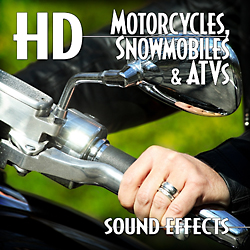 著作権フリー効果音素材モーターサイクル＆スノーモービル効果音ライブラリ・24bit96KHz#