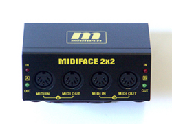 MIDIFACE_2x2 Midiインターフェース