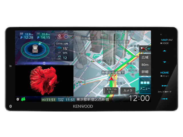 ［送料無料］ 彩速ナビMDV-M808HDW  / 7インチナビ ケンウッド　[延長保証対象商品]