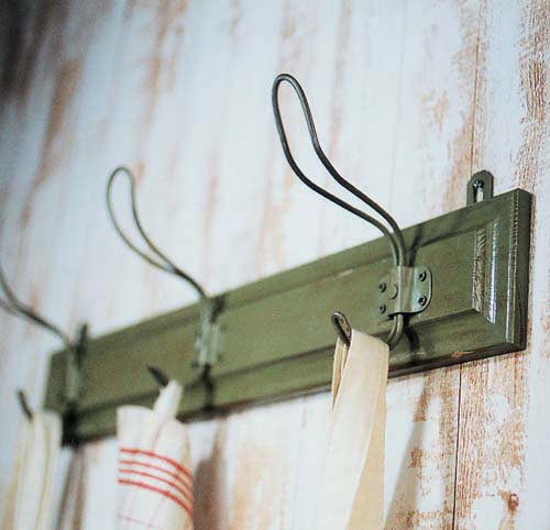 アンティーク風フック・グリーン