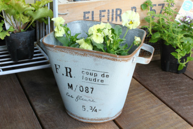 ミントカラーポット