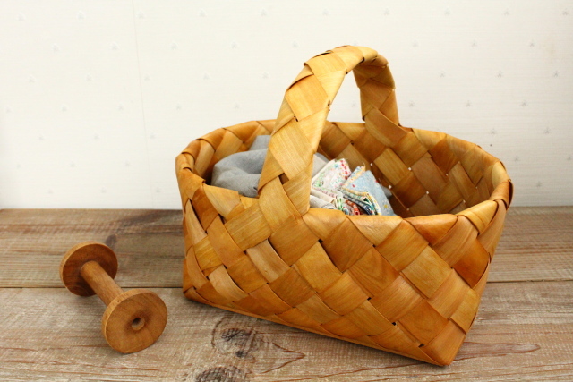 ノルディックバスケット/ハンドル付き：ナチュラル雑貨通販のFines