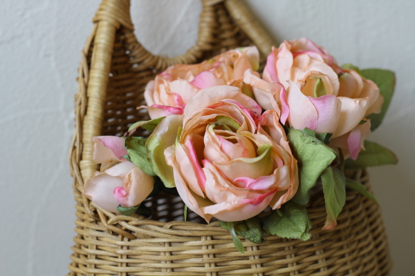 ドラマチックローズブーケ/ピーチクリーム