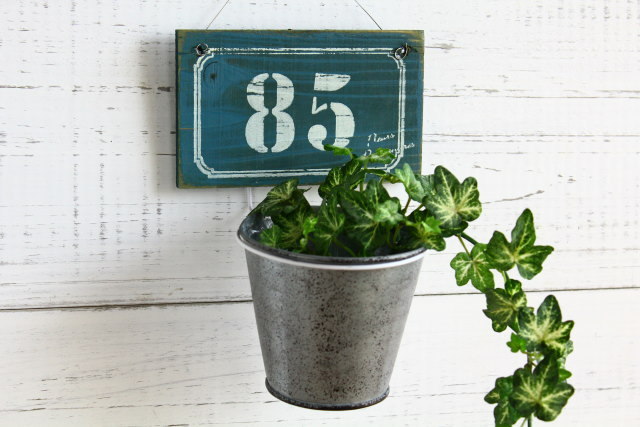 ジャンクナンバーポット/ブルー