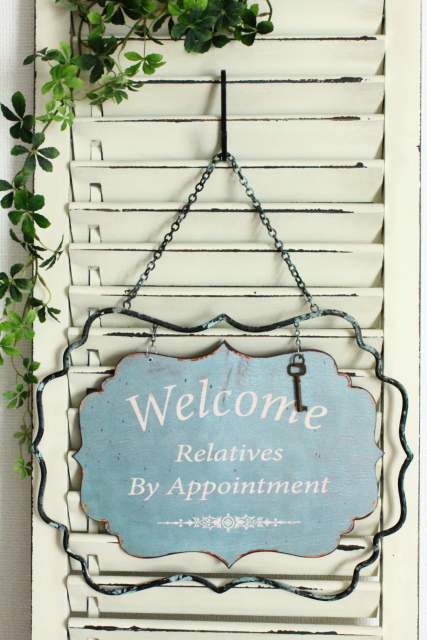 ウエルカムサインボードチャーム付き