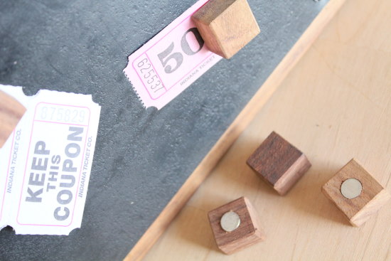 WOODENキューブマグネット5個セット
