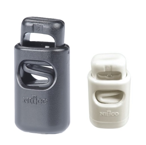ニフコ nifco コードロック コードストッパー  CL5 クロ シロ　3ミリ径 マルヒモ用 マルゴム用