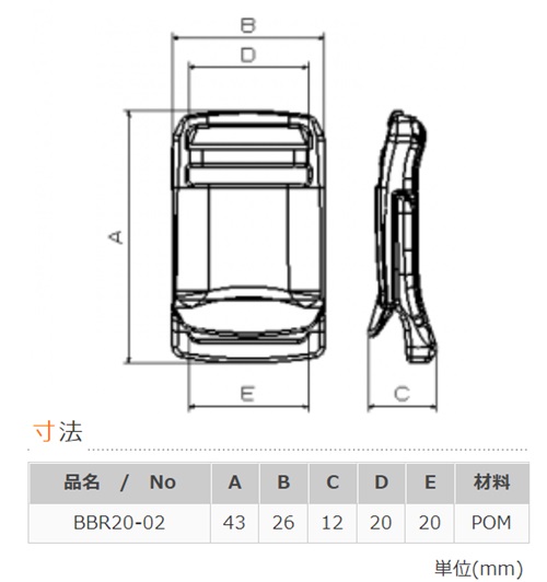 NIFCO ニフコ BBR20 ベルトバックル テープアジャスタープラスチックバックル クロ