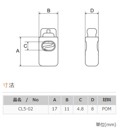 ニフコ nifco コードロック コードストッパー  CL5 クロ シロ　3ミリ径 マルヒモ用 マルゴム用