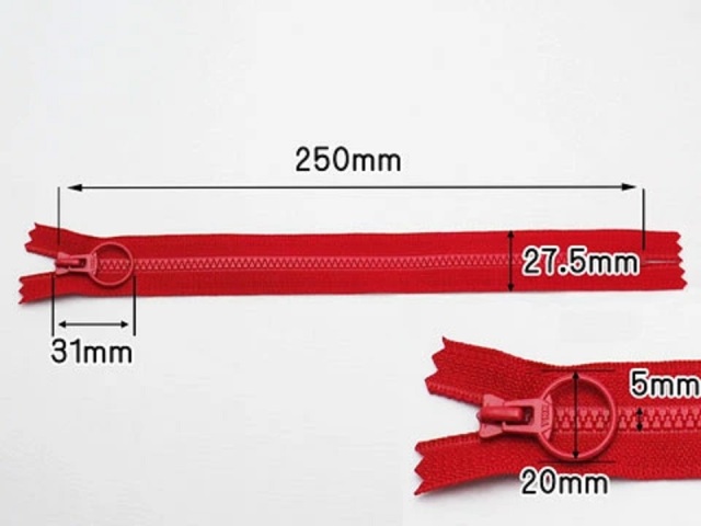 YKKビスロンファスナー 25cm リングスライダー 25センチ 3VS止 E,DAUR2