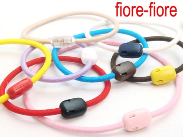 日本製 ウーリーゴム 3mm径　ストレッチ ヘアーゴム 丸3ミリ カラータイプ　マルゴム紐