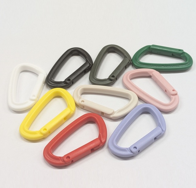 YKK 55mm プラスチックカラビナ くすみ カラー アウトドアカラー