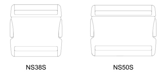 ニフコ NIFCO NS T  プラスチックバックル パーツ サイドリリースバックル NS38S-02 NS50S-02  A15012