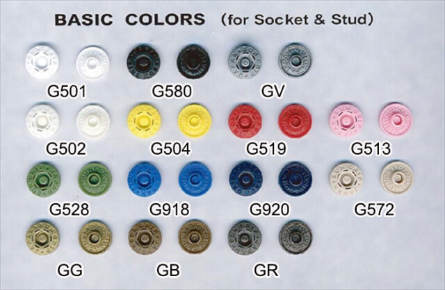 プラスチックホック カラー 13ミリサイズ SG-600シリーズ サングリップ 日本製