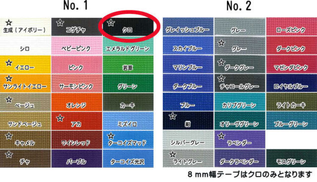 日本製 1.5×8mm クロ メートル売り ナイロンテープ PPテープ リプロン ポリプロピレン テープ