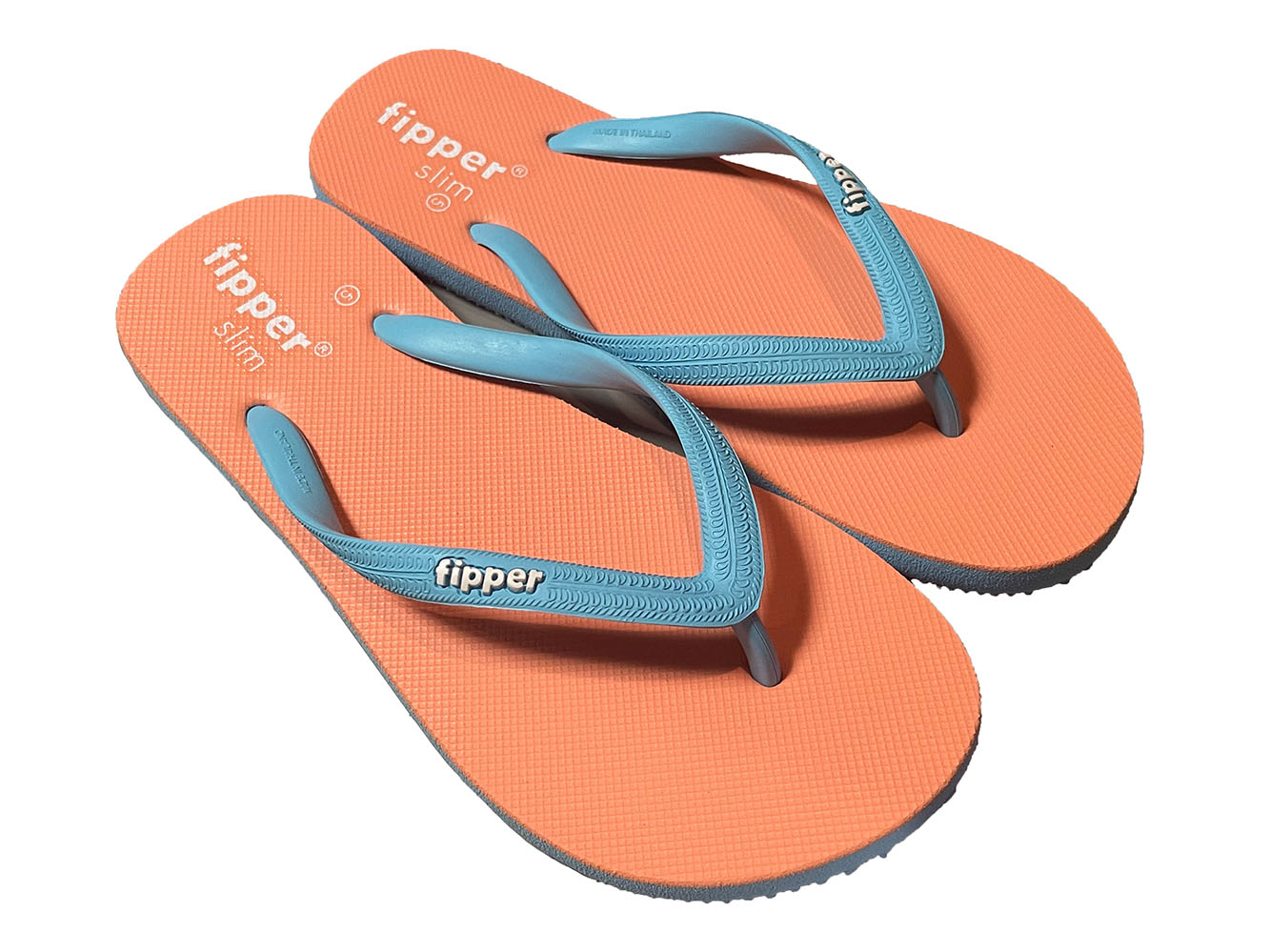 【FJ06-SM05】fipper SLIM（スリム）　Peach / Blue Sky　天然ゴム