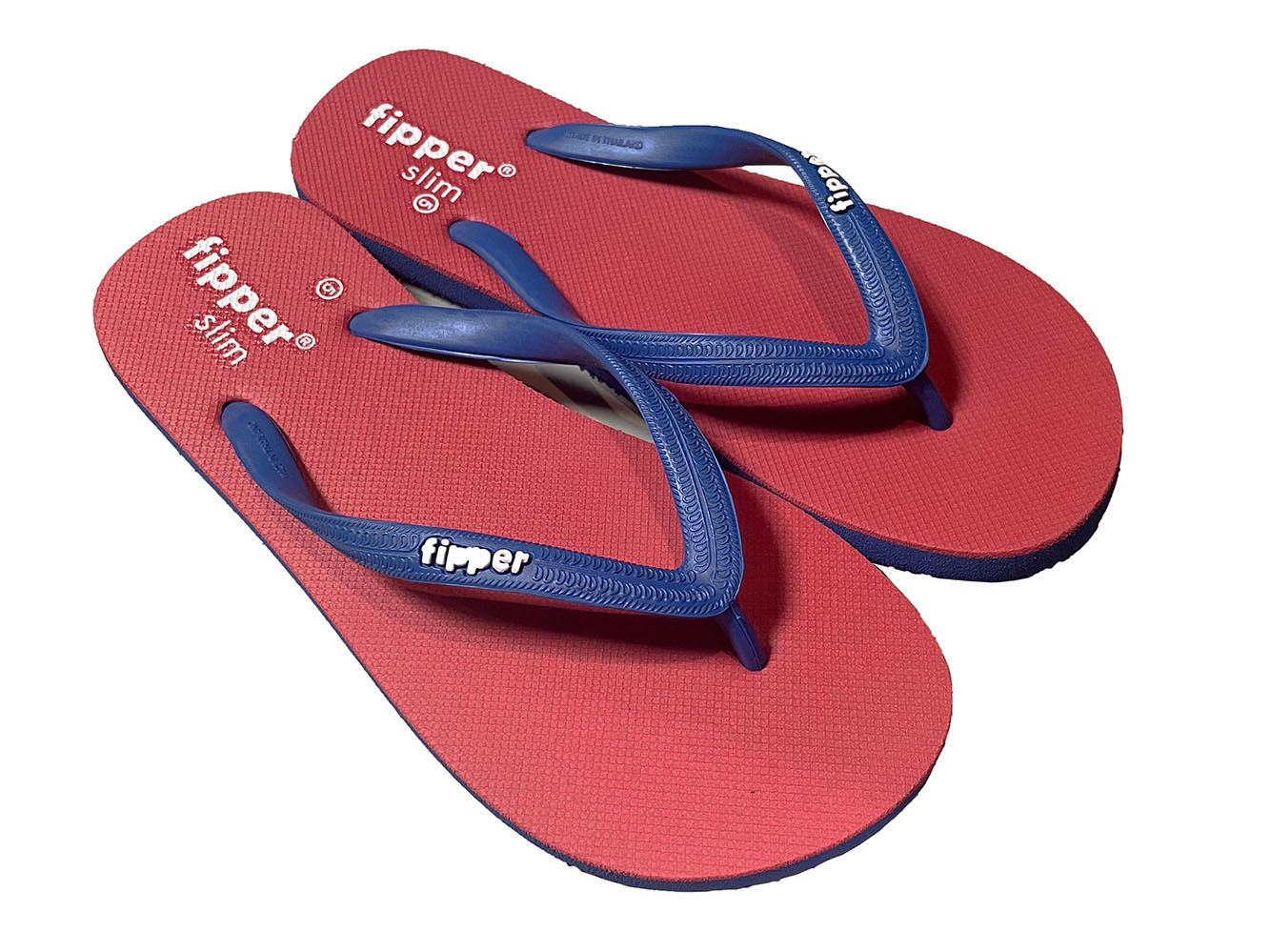 【FJ06-SM06】fipper SLIM（ スリム）　Red / Blue Dark　天然ゴム