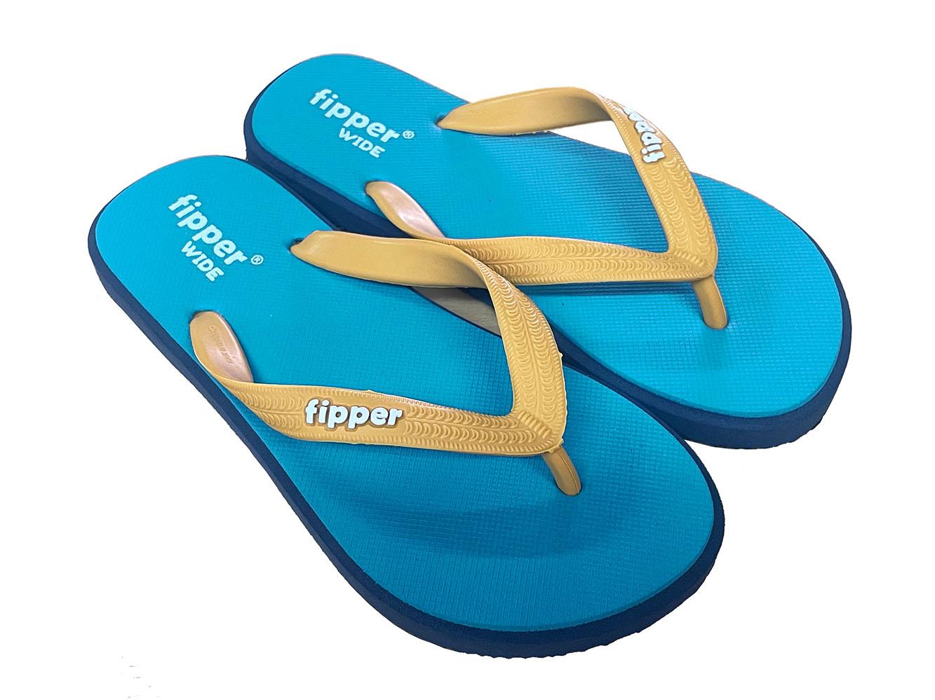 【FJ06-W06】fipper WIDE（ワイド)　TURQUOISE,GREY(COMBAT)/ BROWN(FUEL)　天然ゴム