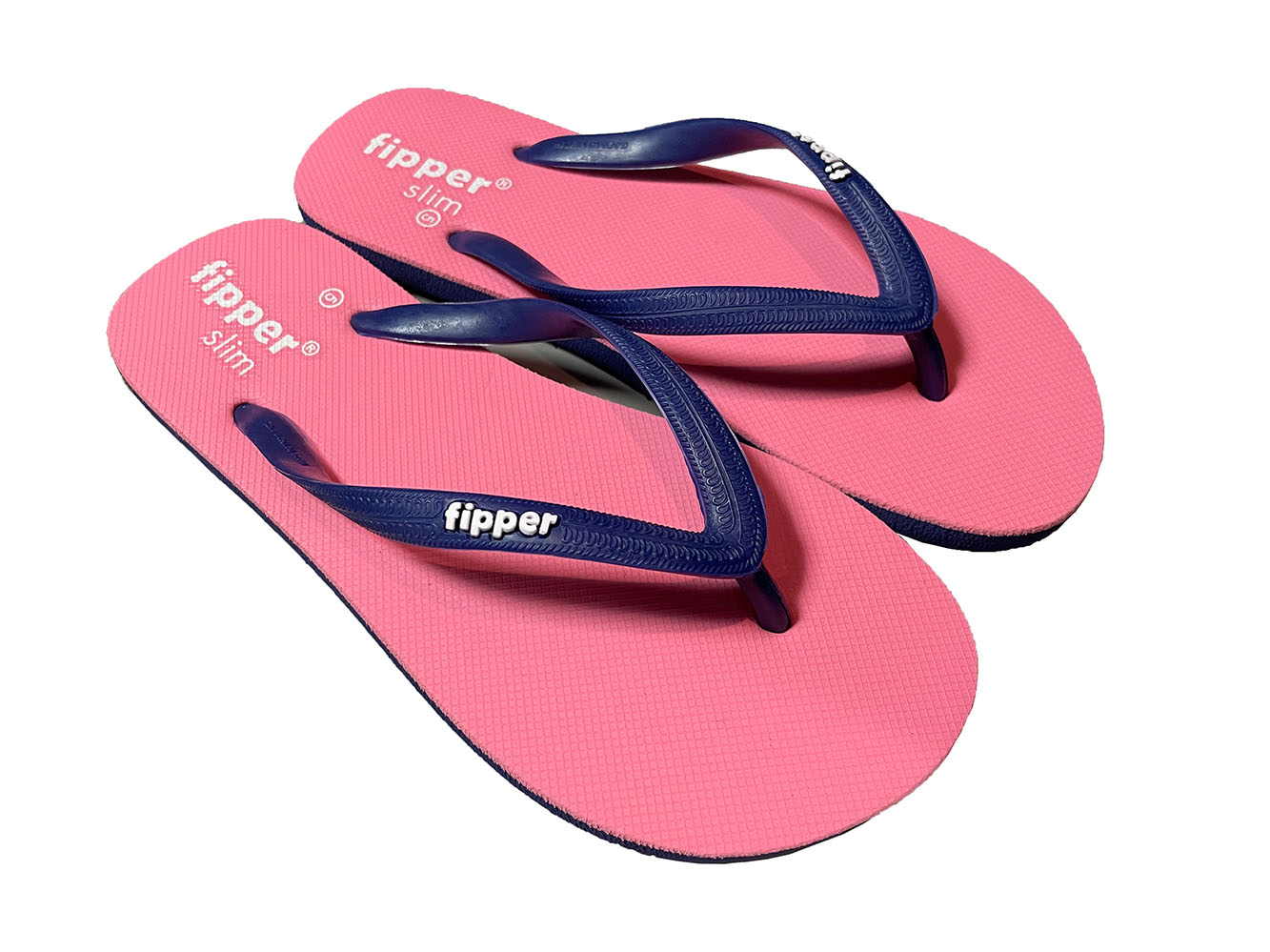【FJ08-SM03】fipper SLIM（スリム）　RED(CORAL) / NAVY　天然ゴム