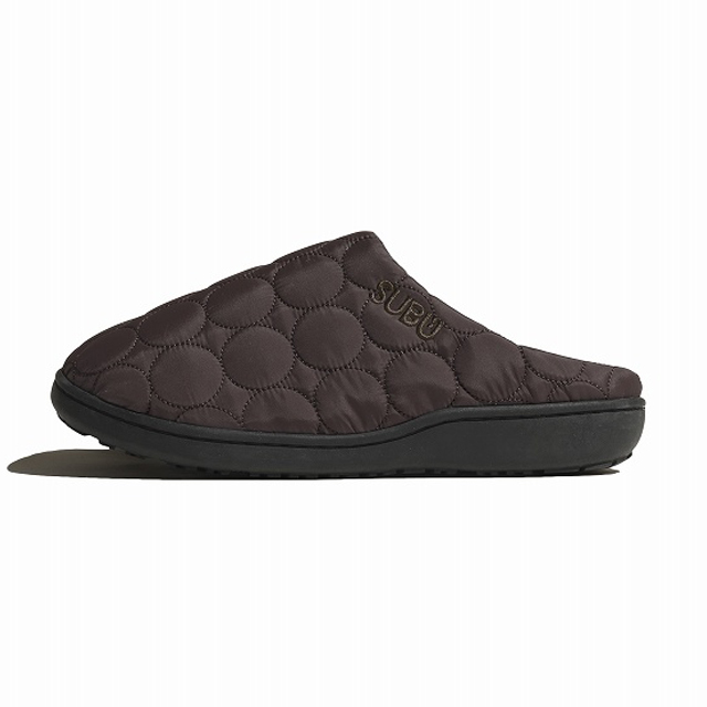 SUBU【Circle　ダークブラウン】 スブ 冬のサンダル 暖かいサンダル スリッパ アウトドア 起毛 低反発 WINTER SANDAL 秋冬 防寒