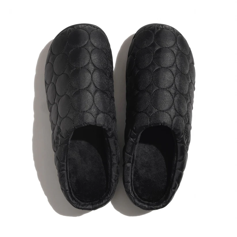 SUBU【Circle　ブラック】 スブ 冬のサンダル 暖かいサンダル スリッパ アウトドア 起毛 低反発 WINTER SANDAL 秋冬 防寒