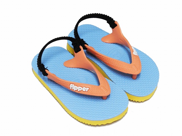 fipper TODDS（フィッパー トッズ） 【FJ08-T02】 幼児用　トドラー　 ビーチサンダル 天然ゴム カラフル ユニークデザイン　ストラップ　ベルト