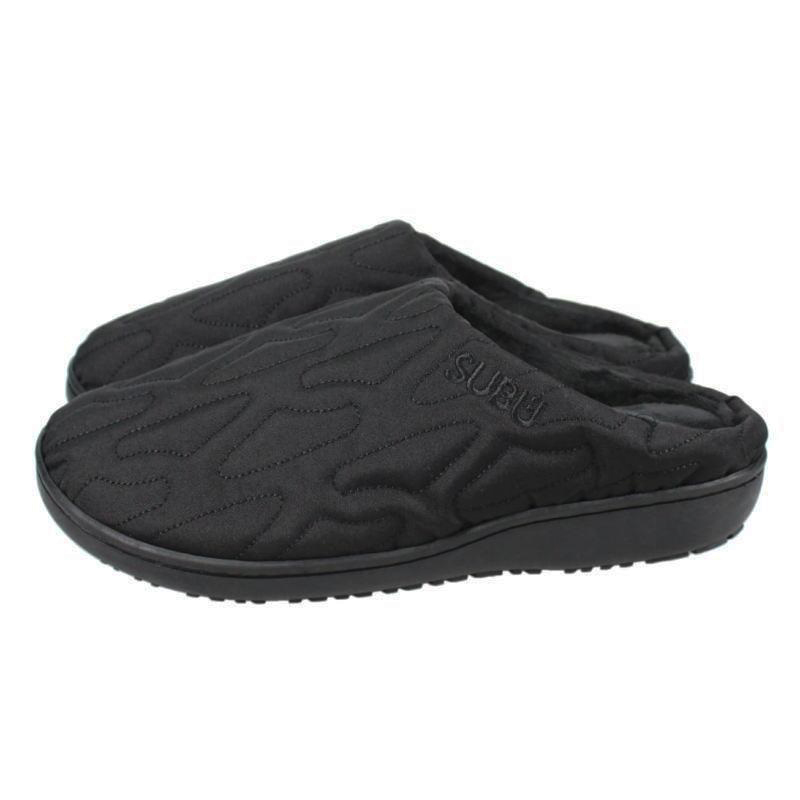SUBU【NANNEN Outline　ブラック】 スブ 冬のサンダル 暖かいサンダル スリッパ アウトドア 難燃 起毛 低反発 WINTER SANDAL 秋冬 防寒