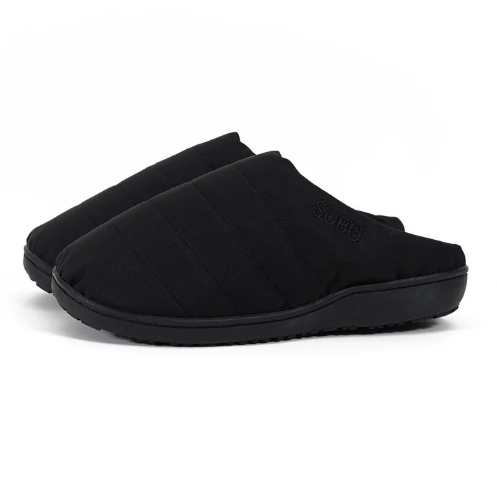 SUBU【NANNEN　ブラック】 スブ 冬のサンダル 暖かいサンダル スリッパ アウトドア 難燃 起毛 低反発 WINTER SANDAL 秋冬 防寒