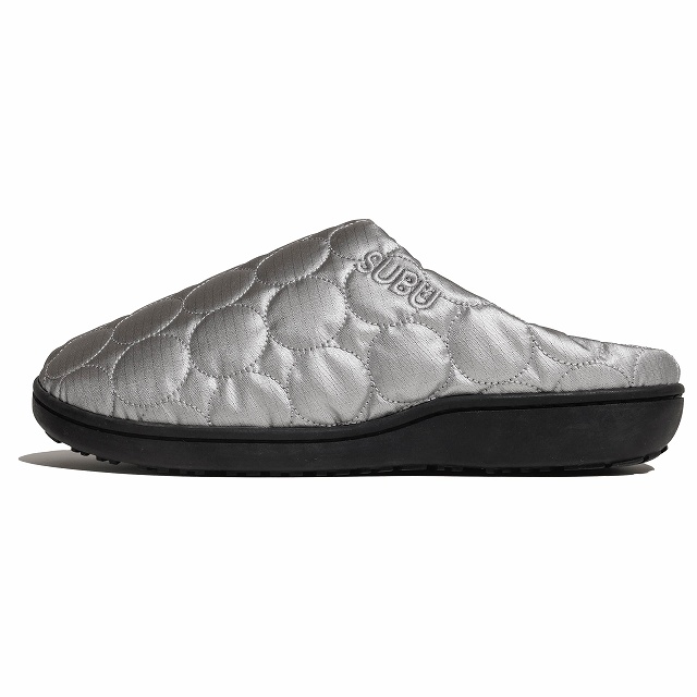 SUBU【Circle　シルバー】 スブ 冬のサンダル 暖かいサンダル スリッパ アウトドア 起毛 低反発 WINTER SANDAL 秋冬 防寒