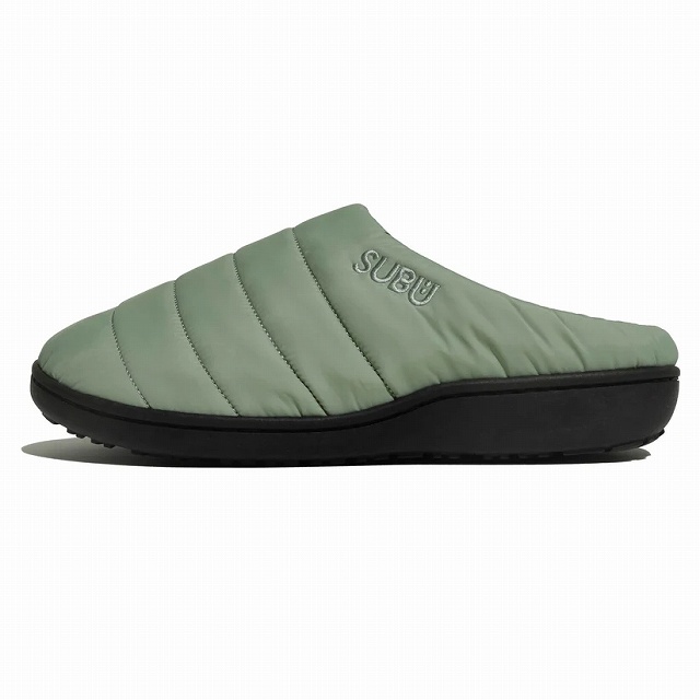 SUBU【ORIGINALS　スモークグリーン】 スブ 冬のサンダル 暖かいサンダル スリッパ アウトドア 起毛 低反発 WINTER SANDAL 秋冬 防寒