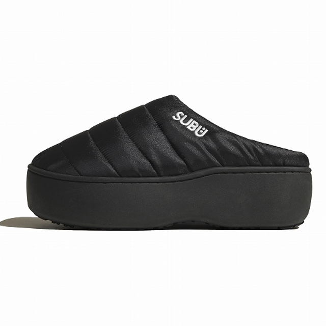 SUBU【PLATFORM　ブラック】 スブ 冬のサンダル 暖かいサンダル スリッパ アウトドア 起毛 低反発 WINTER SANDAL 秋冬 防寒