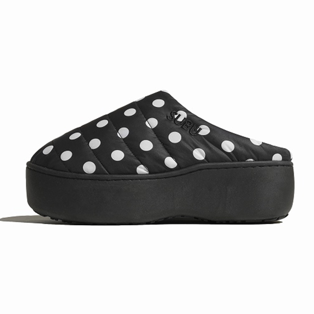 SUBU【PLATFORM　ドット】 スブ 冬のサンダル 暖かいサンダル スリッパ アウトドア 起毛 低反発 WINTER SANDAL 秋冬 防寒