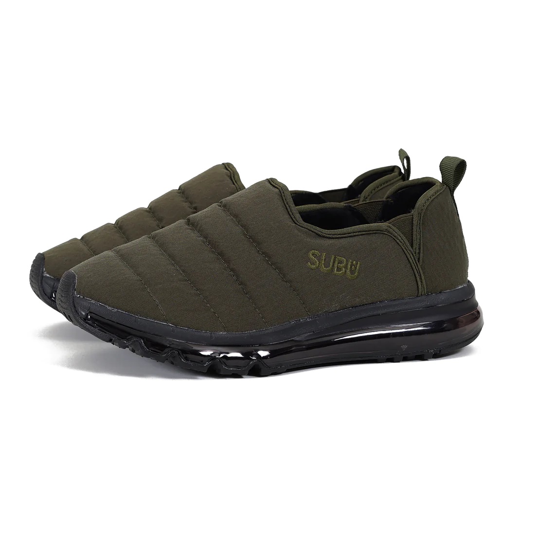 SUBU【amp2　カーキ】 スブ 冬のサンダル 暖かいサンダル スリッパ アウトドア 起毛 低反発 WINTER SANDAL 秋冬 防寒