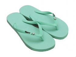 fipper GLITTER(フィッパー グリッター) 【FJ09-G01】 レディース 女性 ビーチサンダル 天然ゴム シルバーチャームトング 単色カラー シンプルデザイン【NEWCOLOR】